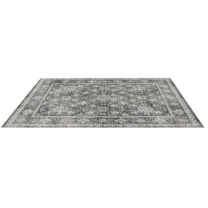VEVOR Large Area Rug 2438.4x3048 mm Anti-Skid Indoor Floor Mat Vintage Gray