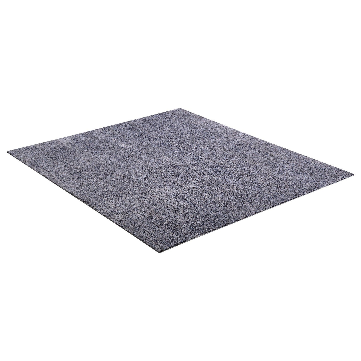 Indoor Plush Area Rugs, 2.44 x 3.05m Plush Carpet, Area Rugs Furry with Long Plushs Pile, Thick & Durable High-Pile Rug for High-Traffic Areas, Non-Shedding & Non-Slip Backing, Blue-Gray