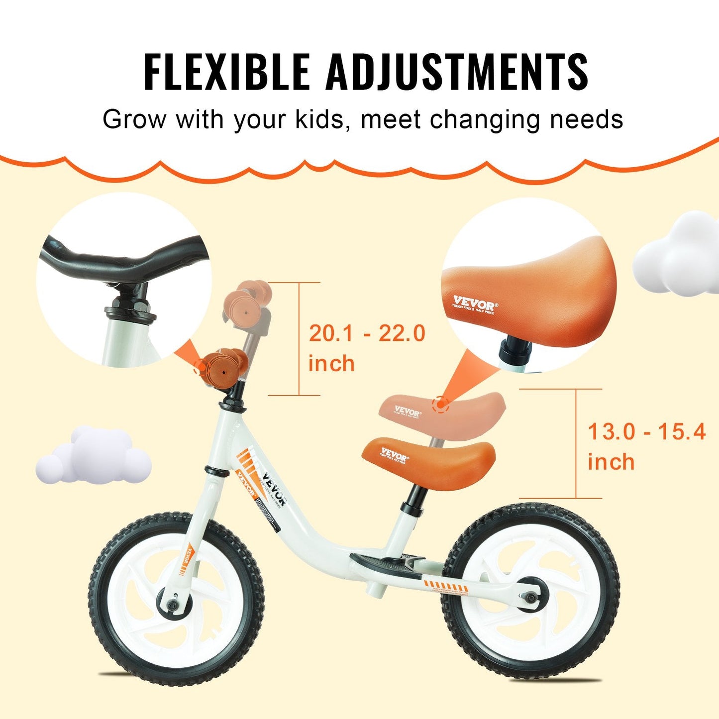 Toddler Balance Bike, Lightweight Aluminum, Adjustable for Ages 1-5, 25 Kg Limit