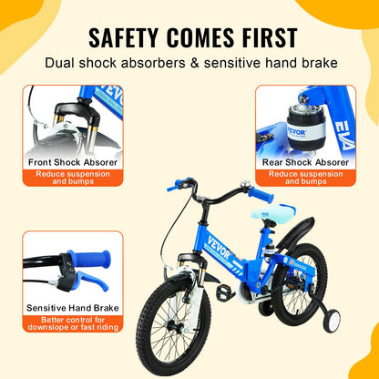VEVOR Folding Toddler Balance Bike, High-Carbon Steel Balance Bicycle for Kids,