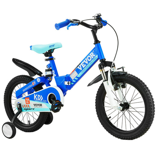 VEVOR Folding Toddler Balance Bike, High-Carbon Steel Balance Bicycle for Kids,