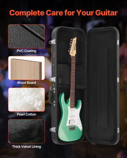 VEVOR Electric Guitar Hard Case 1095 mm With Lock And Key for Electric Guitar