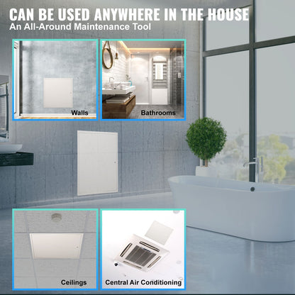 Reinforced Steel Access Panel for Drywall & Ceiling, 613x613 mm, Easy Install