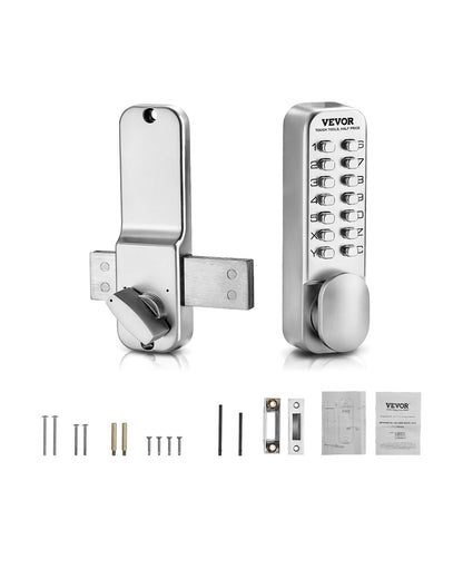 VEVOR Mechanical Keyless Entry Door Lock 14 Key Mechanical Door Lock Single-Side