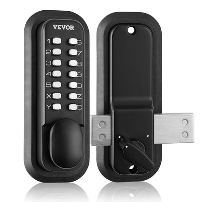 VEVOR Mechanical Keyless Entry Door Lock, 14 Digit Keypad, Water-proof Zinc Alloy,