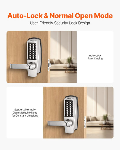 VEVOR Mechanical Keyless Entry Door Lock 14 Key Mechanical Door Lock with Key