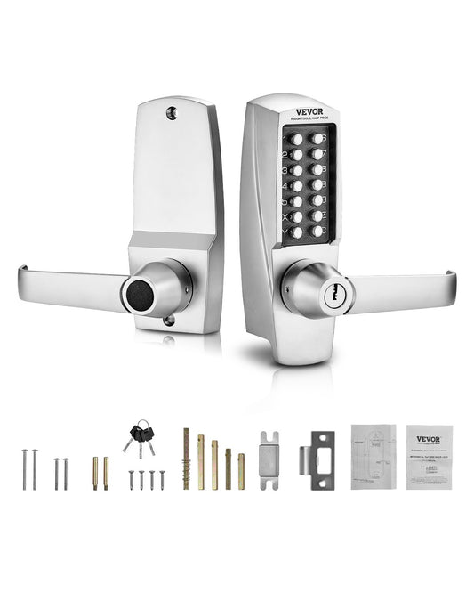 VEVOR Mechanical Keyless Entry Door Lock 14 Key Mechanical Door Lock with Key