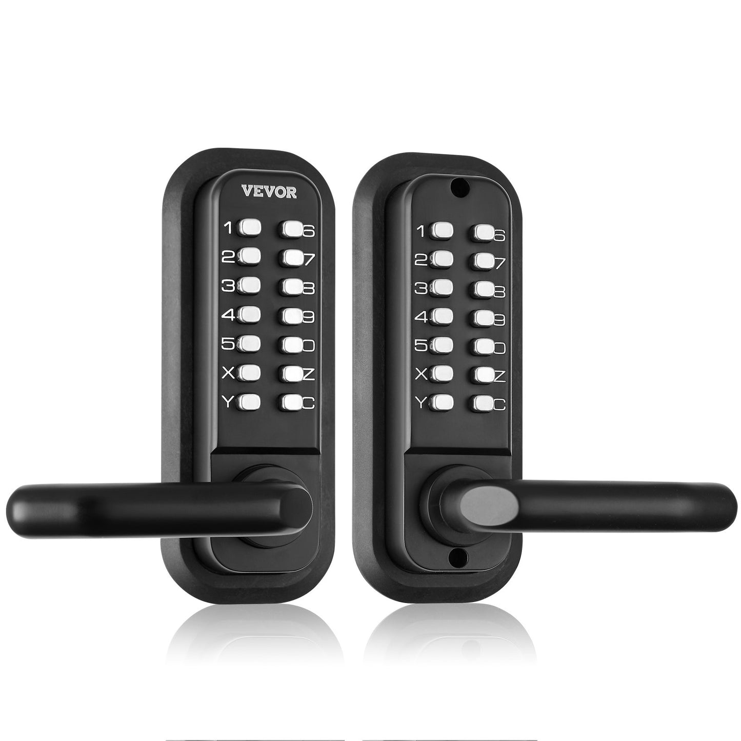 VEVOR Mechanical Keyless Entry Door Lock, 14 Digit Keypad, Water-proof Zinc Alloy,