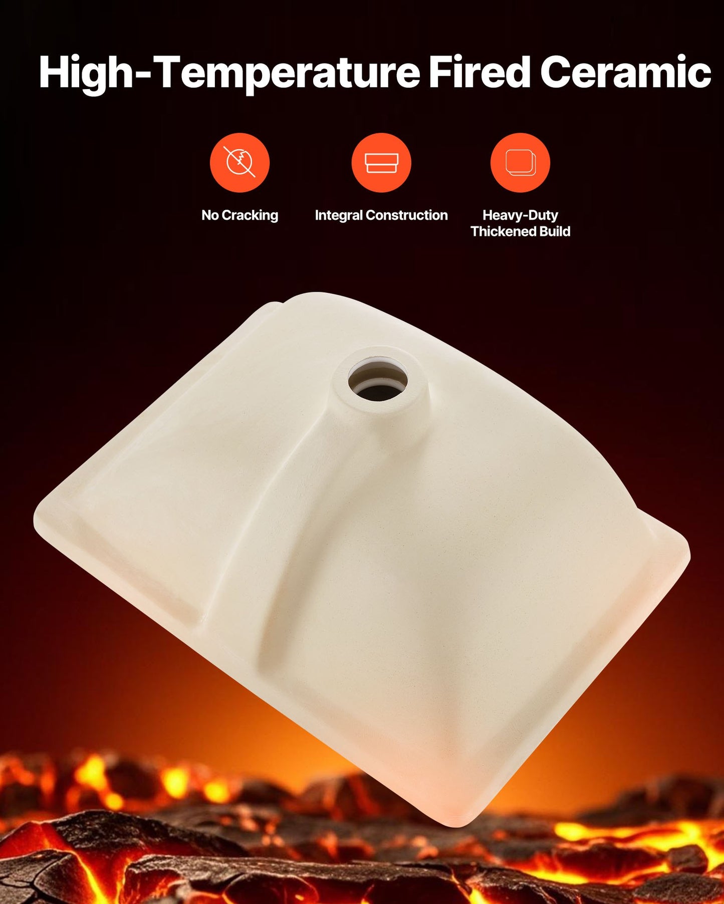 Undermount Bathroom Sink, 460 x 330 mm Rectangular White Ceramic Vessel Sink with Overflow Hole, Under Counter Drop in Modern Lavatory Vanity Bath Wash Bowl Basin, Rectangle for Small Space