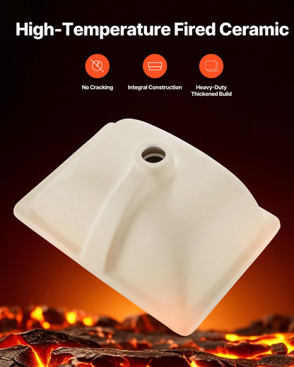 Undermount Bathroom Sink, 460 x 330 mm Rectangular White Ceramic Vessel Sink with Overflow Hole, Under Counter Drop in Modern Lavatory Vanity Bath Wash Bowl Basin, Rectangle for Small Space