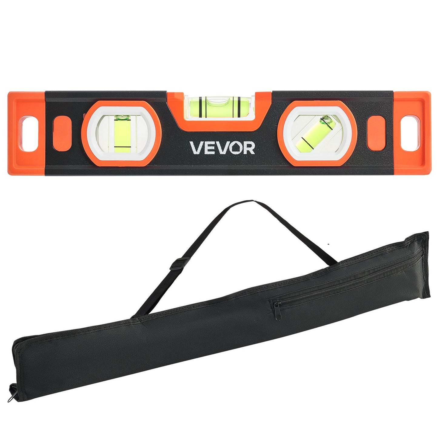 Torpedo Level, 3-Piece (225/400/600 mm), Magnetic Leveler Tool Set Aluminum Alloy, with Clear 3 Green Vials, V-Groove, Hanging Hole, Multi-angle Measurement for Construction Home Renovation