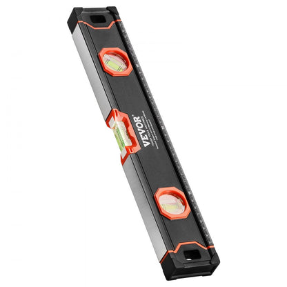 VEVOR 4-Piece Torpedo Level Aluminum Alloy 1200/600/400/250 mm with Bubble Vials