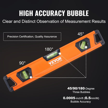 Magnetic Torpedo Level Set, 6 Sizes, Aluminum, Shock-Resistant, Green Bubbles