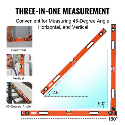 Magnetic Torpedo Level Set, 6 Sizes, Aluminum, Shock-Resistant, Green Bubbles