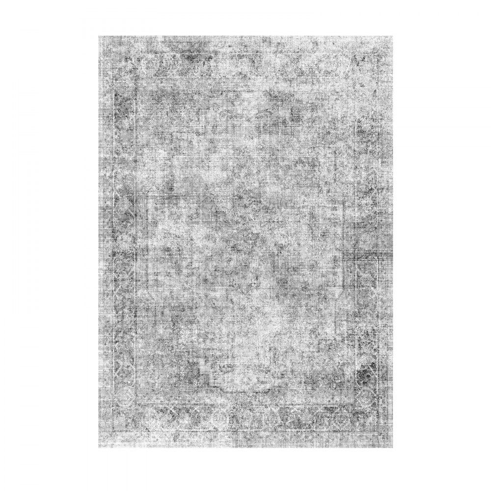 VEVOR Large Area Rug 2743.2 x 3658 mm Anti-Skid Indoor Floor Mat Bohemian Gray
