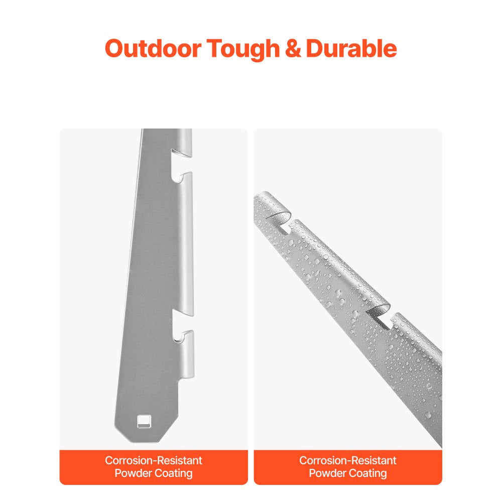 Barbed Wire Arm 10Pack 310mm Fence Post Height Extender Surface Mounted