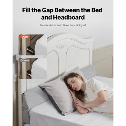 VEVOR Bed Wedge Pillow for Headboard 1525x152x152mm Bed Gap Filler for 178mm Gap