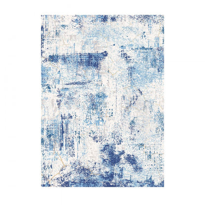Large Area Rug 1524 x 2133.6 mm Anti-Skid Indoor Floor Mat Modern Blue