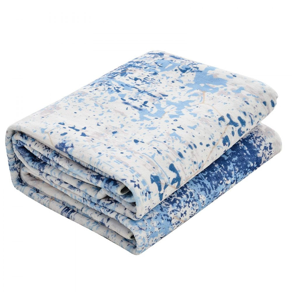 Large Area Rug 1524 x 2133.6 mm Anti-Skid Indoor Floor Mat Modern Blue