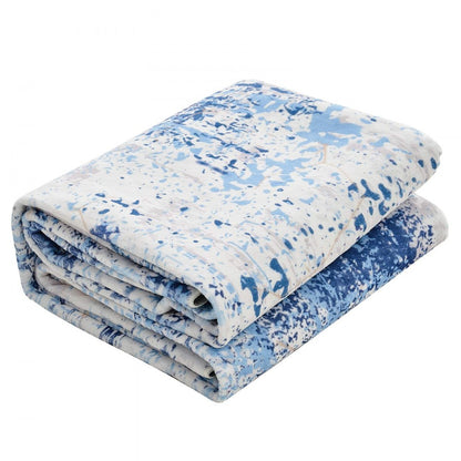 Large Area Rug 1524 x 2133.6 mm Anti-Skid Indoor Floor Mat Modern Blue