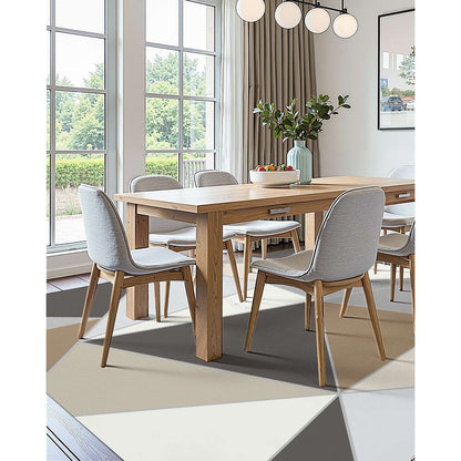 VEVOR Large Area Rug 1524 x 2133.6 mm Anti-Skid Floor Mat Modern Charcoal Gray
