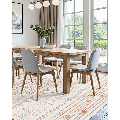 VEVOR Large Area Rug 1524 x 2438.4 mm Anti-Skid Indoor Floor Mat Modern Beige