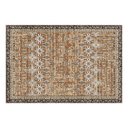Large Area Rug 1828.8x2743.2 mm Anti-Skid Floor Mat Vintage Brown Green