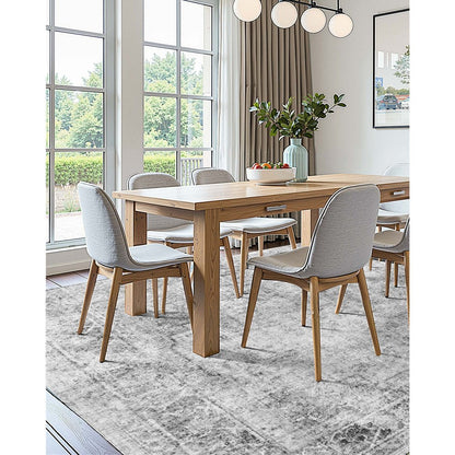 VEVOR Large Area Rug 1828.8x2743.2 mm Anti-Skid Indoor Floor Mat Bohemian Gray