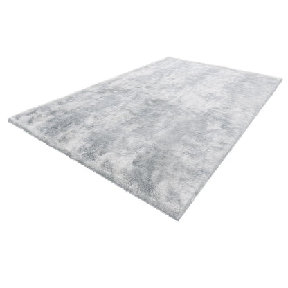 Indoor Plush Area Rugs, 1.83x2.74 m Soft Plush Carpet, FFurry Shag Area Rugs for Living Room, Bedroom, Modern Home Decor Aesthetic Long-Pile Rug, Non-Shedding, Slip-Resistant, Tie-Dye Light Gray