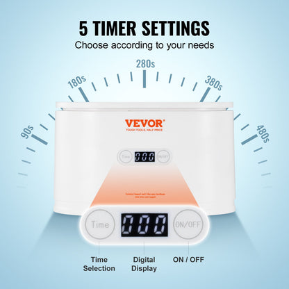 VEVOR Jewelry Cleaner Ultrasonic Machine, Ultrasonic Cleaner Machine Portable 22oz