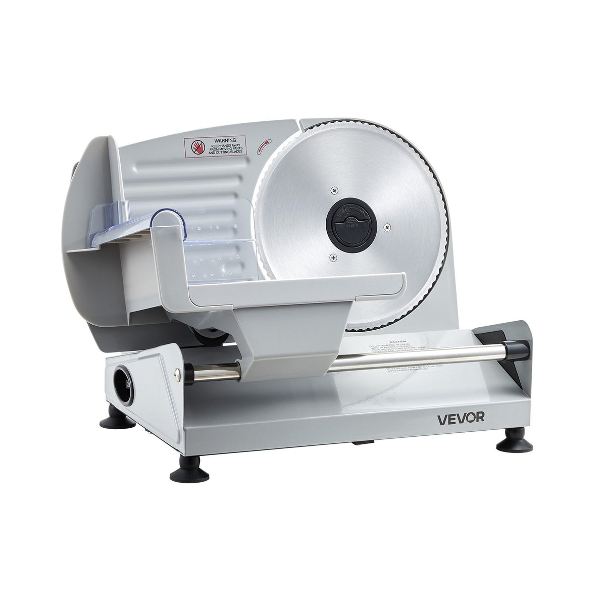 Meat Slicer, Electric Deli Slicer with 190mm SUS420 Blade & 0-15mm Adjustable Thickness, 200W Home Food-Slicer for Frozen Meat, Ham, Baguett, Steak