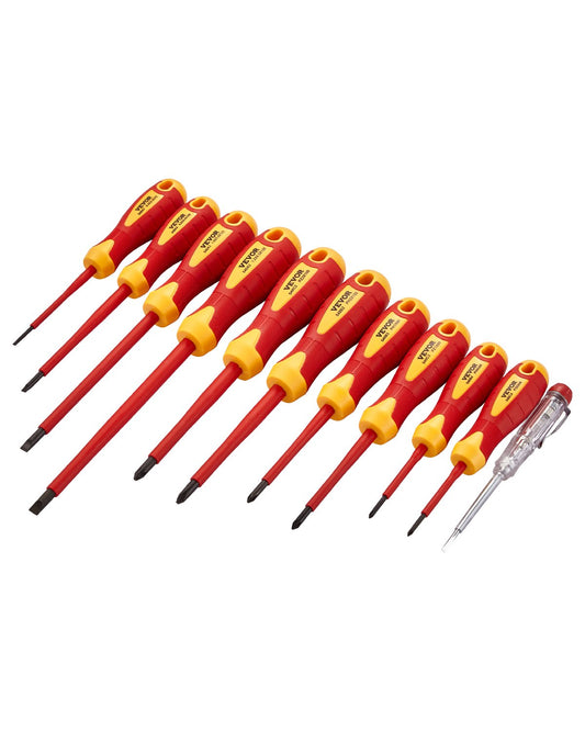 VEVOR Insulated Screwdriver Set 11-Piece Insulated Tool Set for Electricians