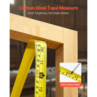 VEVOR Tape Measure 7620mm Retractable Imperial Metric for Decoration