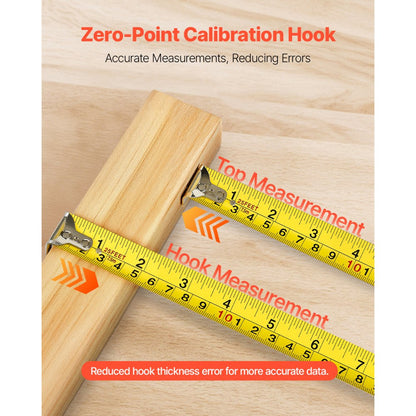VEVOR 2 Packs Tape Measure 7620mm Retractable Imperial Metric