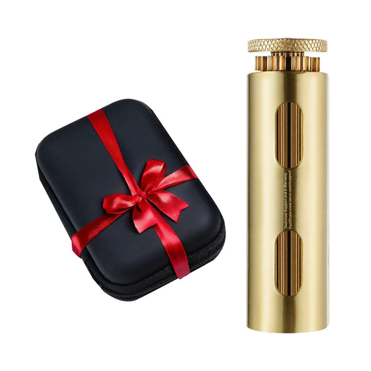 VEVOR Cigarette Rolling Machine, Solid Brass Cigarette Roller, Manual Tobacco Rolling