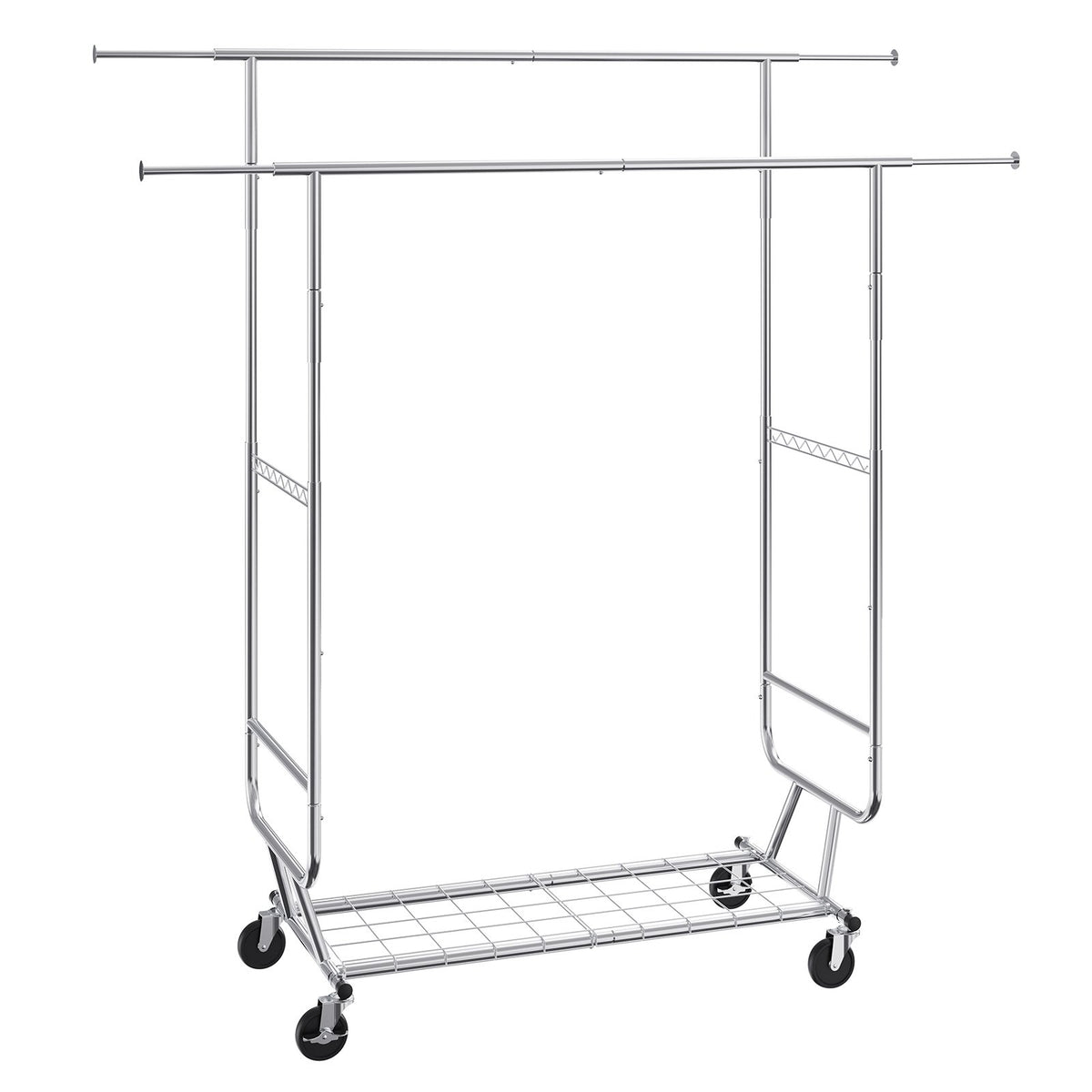 VEVOR Heavy Duty Clothes Rack, Double Hanging Rod Clothing Garment Rack for Hanging