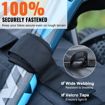 Pickup Truck Tailgate Pad for 6 Bikes - 1.57m, Triple-Layer Protection, Easy Install