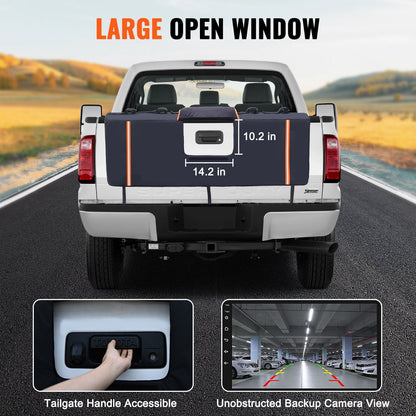 Pickup Truck Tailgate Pad for 6 Bikes - 1.57m, Triple-Layer Protection, Easy Install