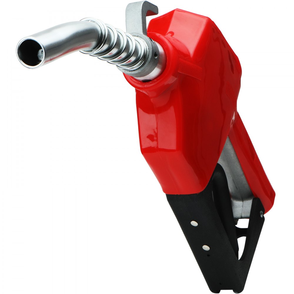 VEVOR Automatic Fuel Nozzle, 3/4" NPT Inlet Thread & 13/16" Spout, 11 GPM Max Flow Rate, Auto Shut Off, Aluminum & PVC Gas Pump Handle with 360° Swivel for Gasoline Diesel Kerosene Biodiesel Refilling