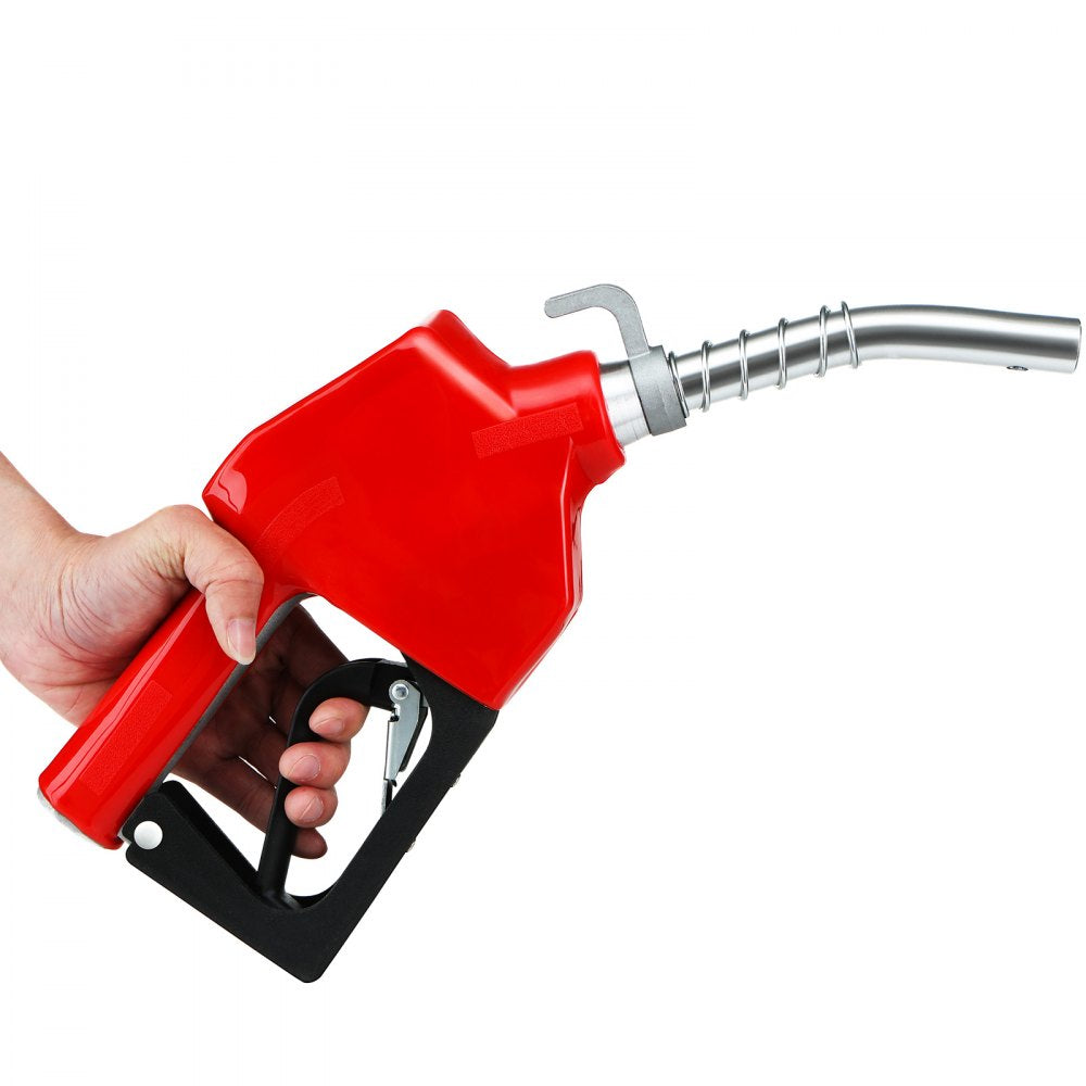 VEVOR Automatic Fuel Nozzle, 3/4" NPT Inlet Thread & 13/16" Spout, 11 GPM Max Flow Rate, Auto Shut Off, Aluminum & PVC Gas Pump Handle with 360° Swivel for Gasoline Diesel Kerosene Biodiesel Refilling