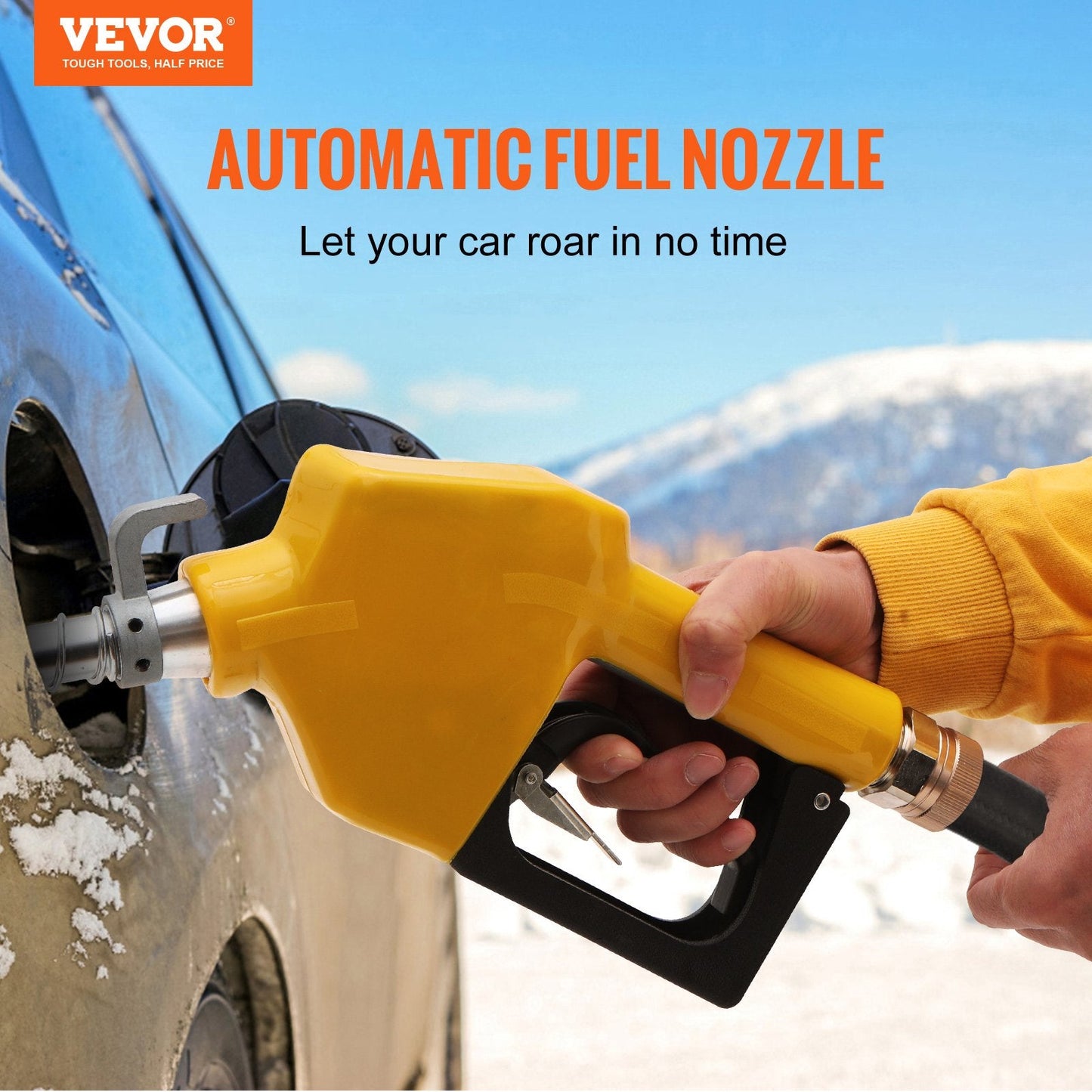 Automatic Fuel Nozzle, 3/4" NPT, 13/16" Spout, 40 L/min Flow, Auto Shut-Off