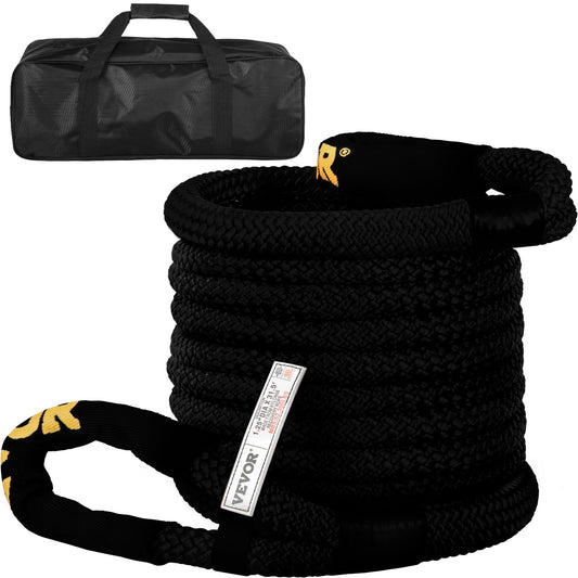 VEVOR 1-1/4\" x 31.5\' Kinetic Recovery & Tow Rope, 23723kgs, Heavy Duty Nylon Double