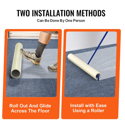 VEVOR Carpet Protection Film, 36" x 200' Floor and Surface Shield with Self Adhesive