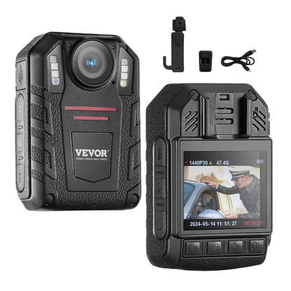 HD Police Body Camera 64GB with Night Vision and 2m LCD Display