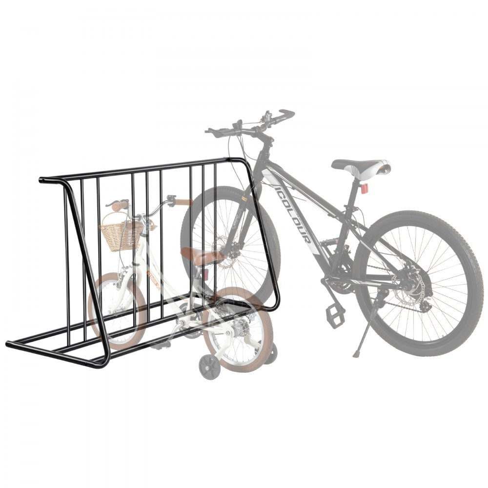 Bike Rack, Fits Tire Width 3 Inch/76.2 mm, Carbon Steel Double-Sided Grid Bike Rack Stand, Freestanding Bicycle Storage 