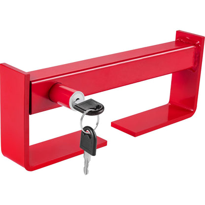 Heavy Duty Adjustable Container Lock with 2 Keys, 25-45 cm, Steel, Red Coated