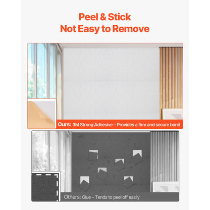 VEVOR 18 Pack Acoustic Wall Panels 30 x 30 x 5 cm Self-Adhesive White
