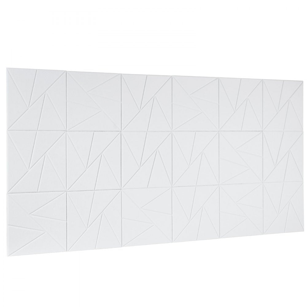 VEVOR 18 Pack Acoustic Wall Panels 30 x 30 x 5 cm Self-Adhesive White