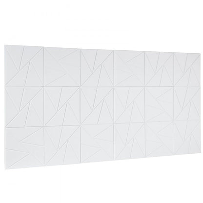 VEVOR 18 Pack Acoustic Wall Panels 30 x 30 x 5 cm Self-Adhesive White