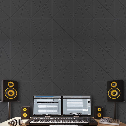 VEVOR 18 Pack Acoustic Wall Panels 30 x 30 x 5 cm Self-Adhesive Black